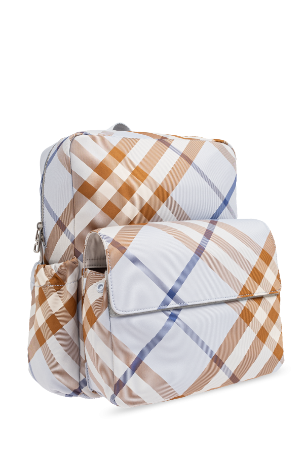 Multicolour Backpack with check pattern Burberry Kids Vitkac GB